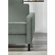ECKSOFA  in Chenille, Flachgewebe Hellgrau Rücken echt  175/316 cm  - Hellgrau/Schwarz, Design, Textil/Metall (175/316cm) - Dieter Knoll