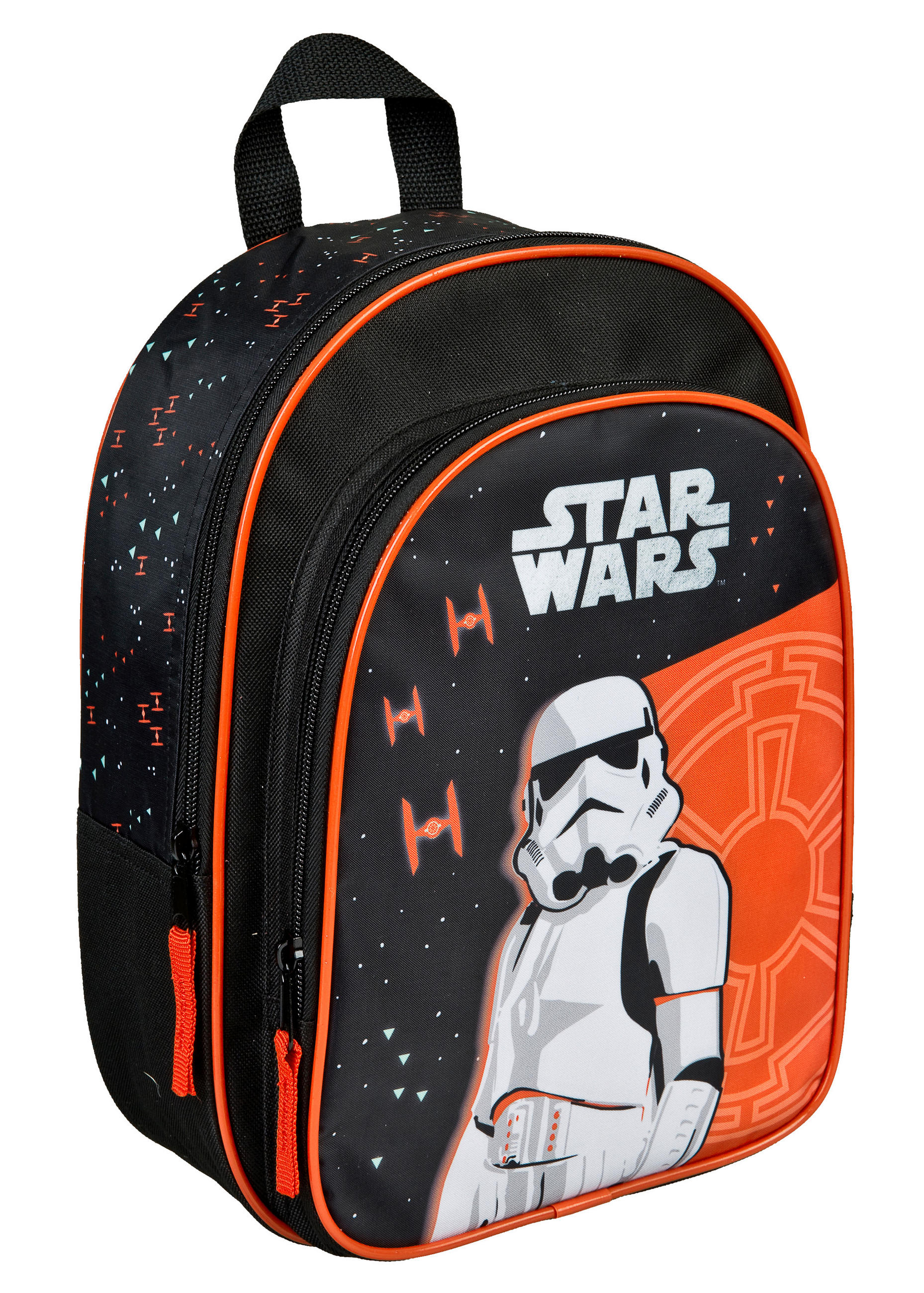 KINDERRUCKSACK Star Wars  - Schwarz/Orange, Basics, Textil (25/31/10cm) - Disney