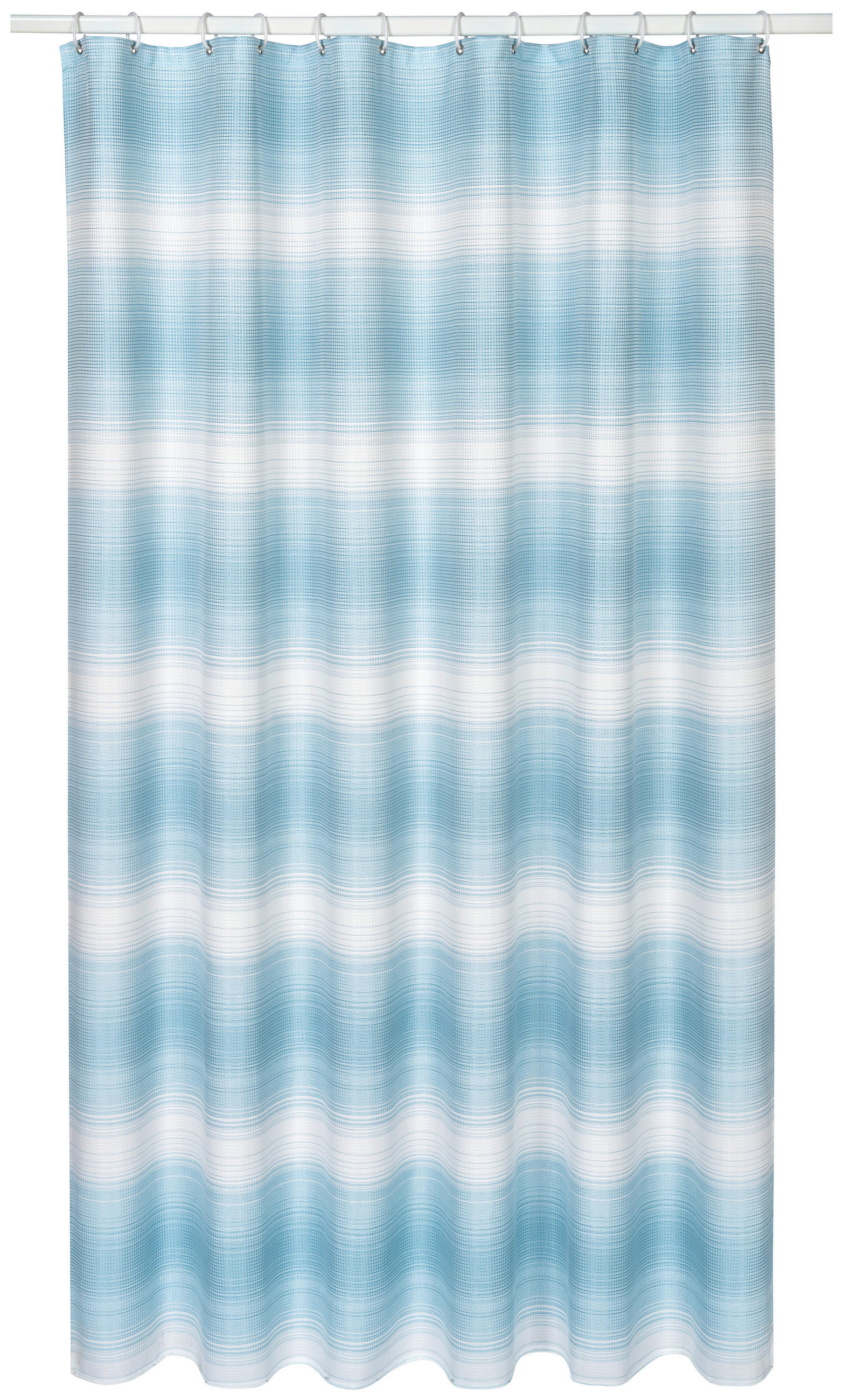 DUSCHVORHANG 180/200 cm  - Blau, Basics, Textil (180/200cm) - Esposa
