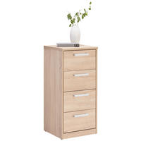 KOMÓD 38/84/36 cm  - fekete/Sonoma tölgy, Konventionell, faalapú anyag/fém (38/84/36cm) - Xora