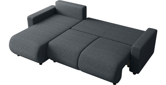 ECKSOFA Anthrazit Webstoff  - Anthrazit/Schwarz, MODERN, Kunststoff/Textil (150/240cm) - Xora