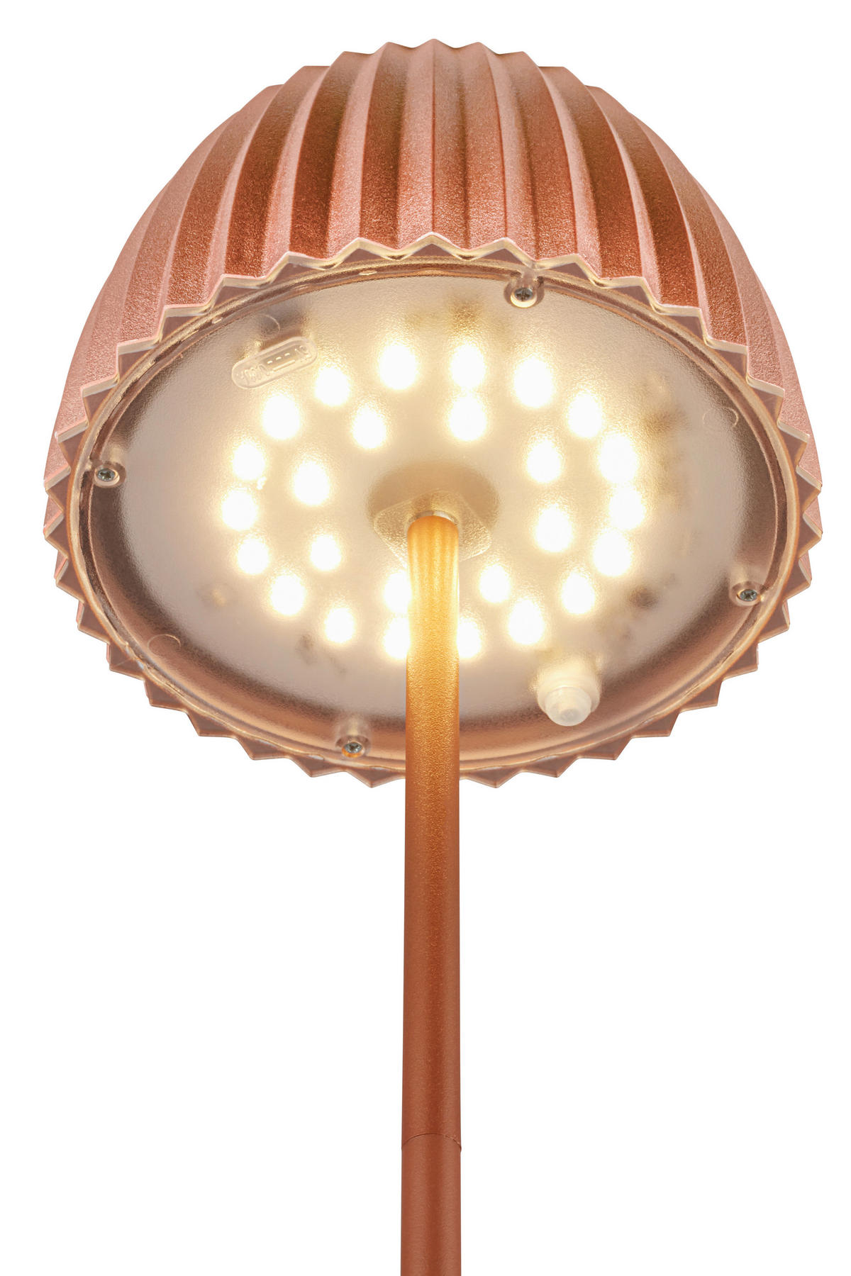 AKKU-TISCHLEUCHTE 14,5/36,5 cm  - Kupferfarben, Basics, Kunststoff/Metall (14,5/36,5cm)