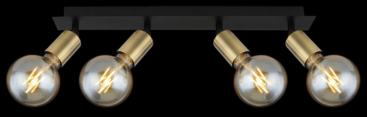 STRAHLER - Schwarz, Design, Metall (50/6/10,5cm) - Globo