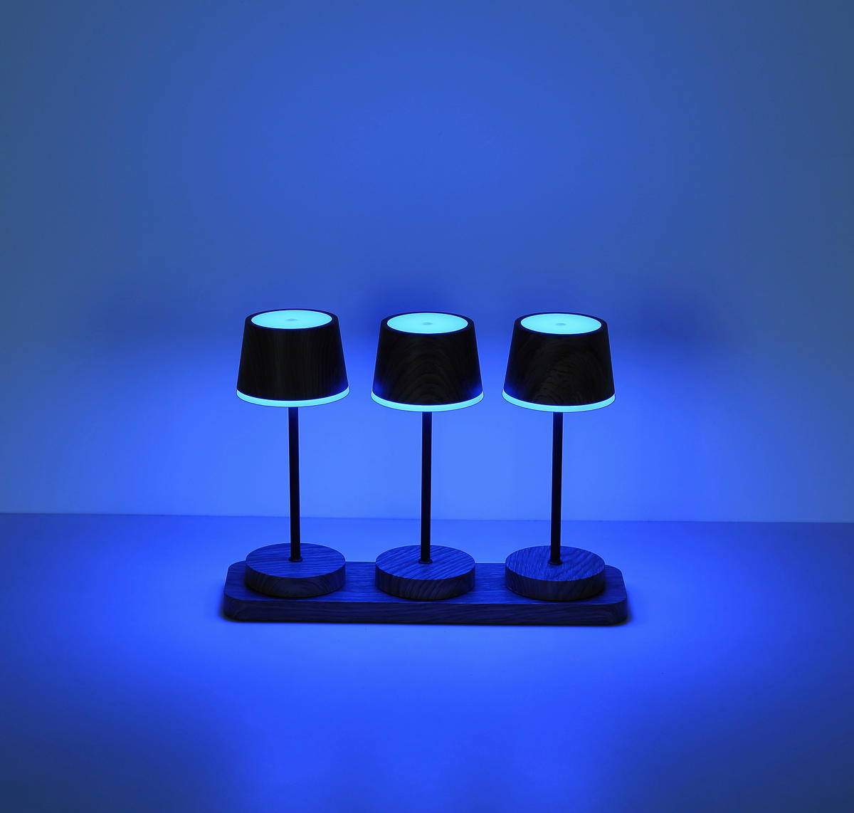 AKKU-TISCHLEUCHTE Dawson 8.3/20 cm  - Opal/Schwarz, Design, Kunststoff/Metall (8.3/20cm) - Globo