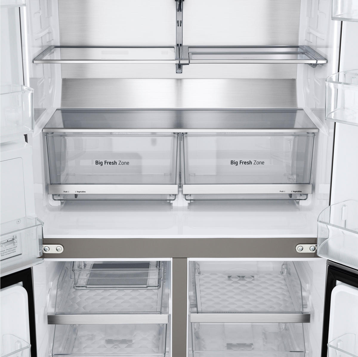 MULTI-DOOR 97,2/179,2/72,9 cm GMG960MBJE  - Edelstahlfarben, Trend, Glas/Kunststoff (97,2/179,2/72,9cm) - LG