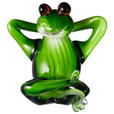 DEKOFROSCH - Weiß/Grün, Basics, Glas (18/16/12cm) - Ambia Home