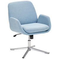 ARMLEHNSTUHL  in Eisen Webstoff  - Blau, KONVENTIONELL, Textil/Metall (60/77-84/66cm) - Novel