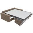 SCHLAFSOFA Webstoff Taupe  - Taupe/Schwarz, KONVENTIONELL, Kunststoff/Textil (198/84/96cm) - Carryhome