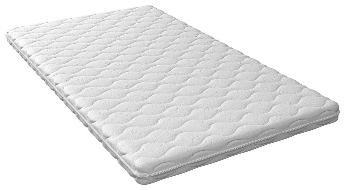 KOMFORTSCHAUMMATRATZE 80/200 cm Höhe ca. 10 cm 7 -Zonen - Weiß, Basics, Textil (80/200cm) - Xora