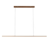 LED LUSTER    120,5/2/200 cm    - tamnobraon, Osnovno, metal (120,5/2/200cm)