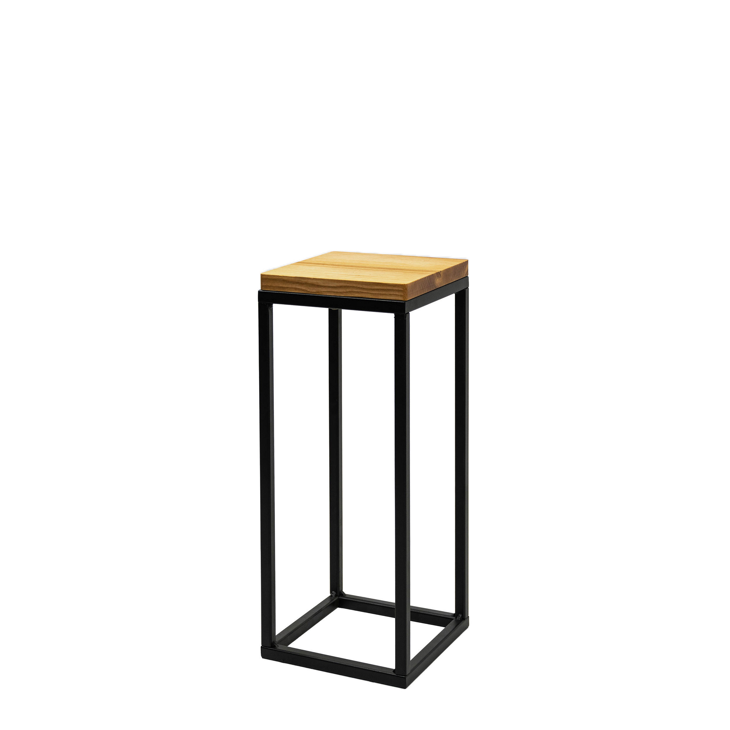BLUMENSTÄNDER Holz, Metall Esche  - Schwarz, Basics, Holz/Metall (19/47/19cm)