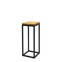 BLUMENSTÄNDER in Holz, Metall  - Schwarz, Basics, Holz/Metall (19/47/19cm)