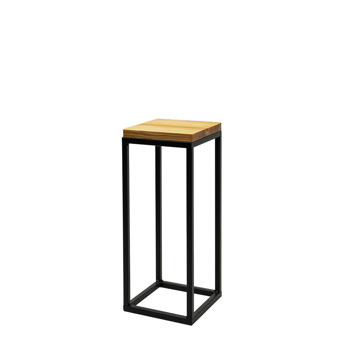 BLUMENSTÄNDER in Holz, Metall  - Schwarz, Basics, Holz/Metall (19/47/19cm)