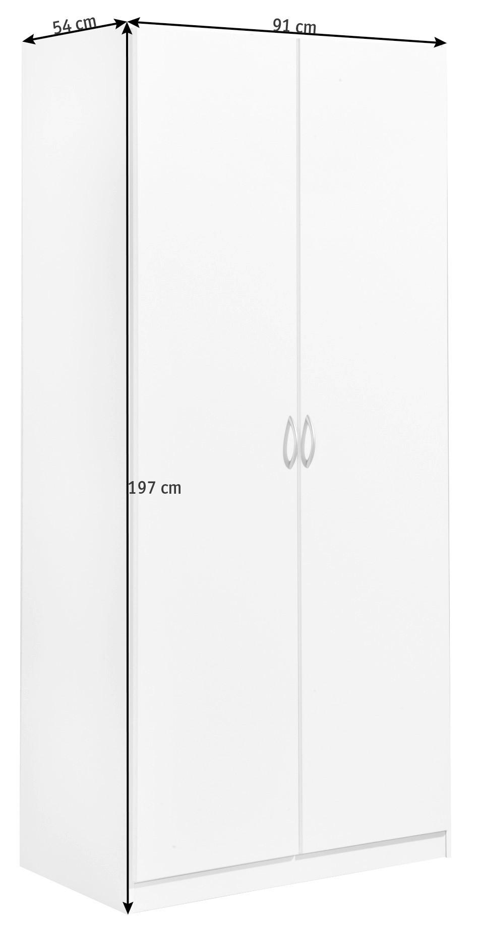 DREHTÜRENSCHRANK in Sonoma Eiche  - Silberfarben/Sonoma Eiche, Design, Holzwerkstoff/Kunststoff (91/197/54cm) - Boxxx