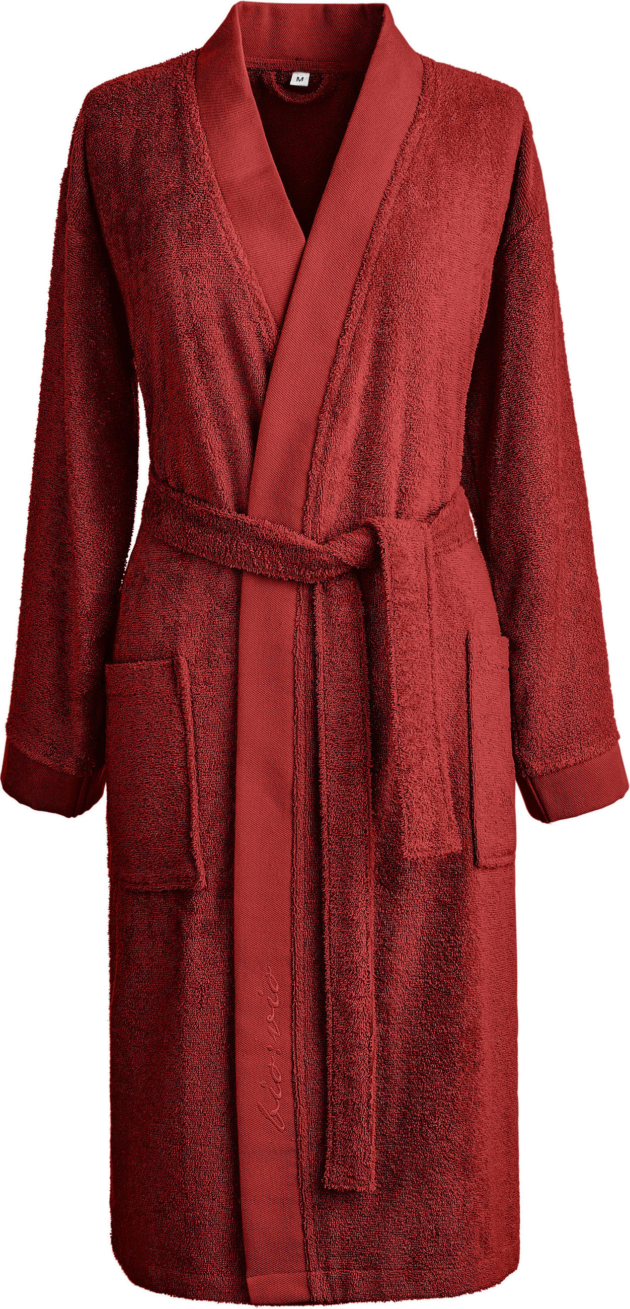BADEMANTEL S Unisex  - Rot, Basics, Textil (Snull) - Bio:Vio