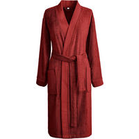 BADEMANTEL S Unisex  - Rot, Basics, Textil (Snull) - Bio:Vio