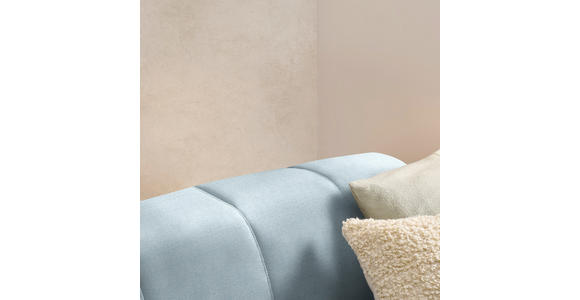 ECKSOFA in Chenille Pastellblau 167/311 cm - Pastellblau/Schwarz, Design, Textil/Metall (167/311cm) - Xora