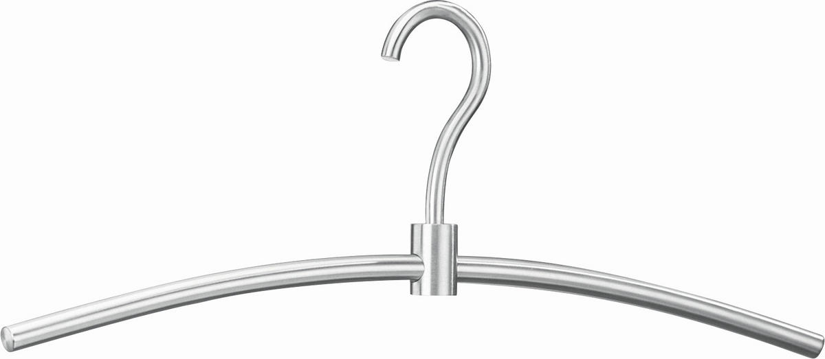 KLEIDERBÜGEL Metall  - Edelstahlfarben, Design, Metall (45cm) - Zack