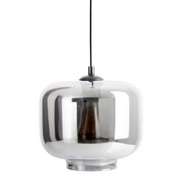 HÄNGELEUCHTE 25/121 cm   - Anthrazit/Schwarz, Design, Glas/Metall (25/121cm) - Näve