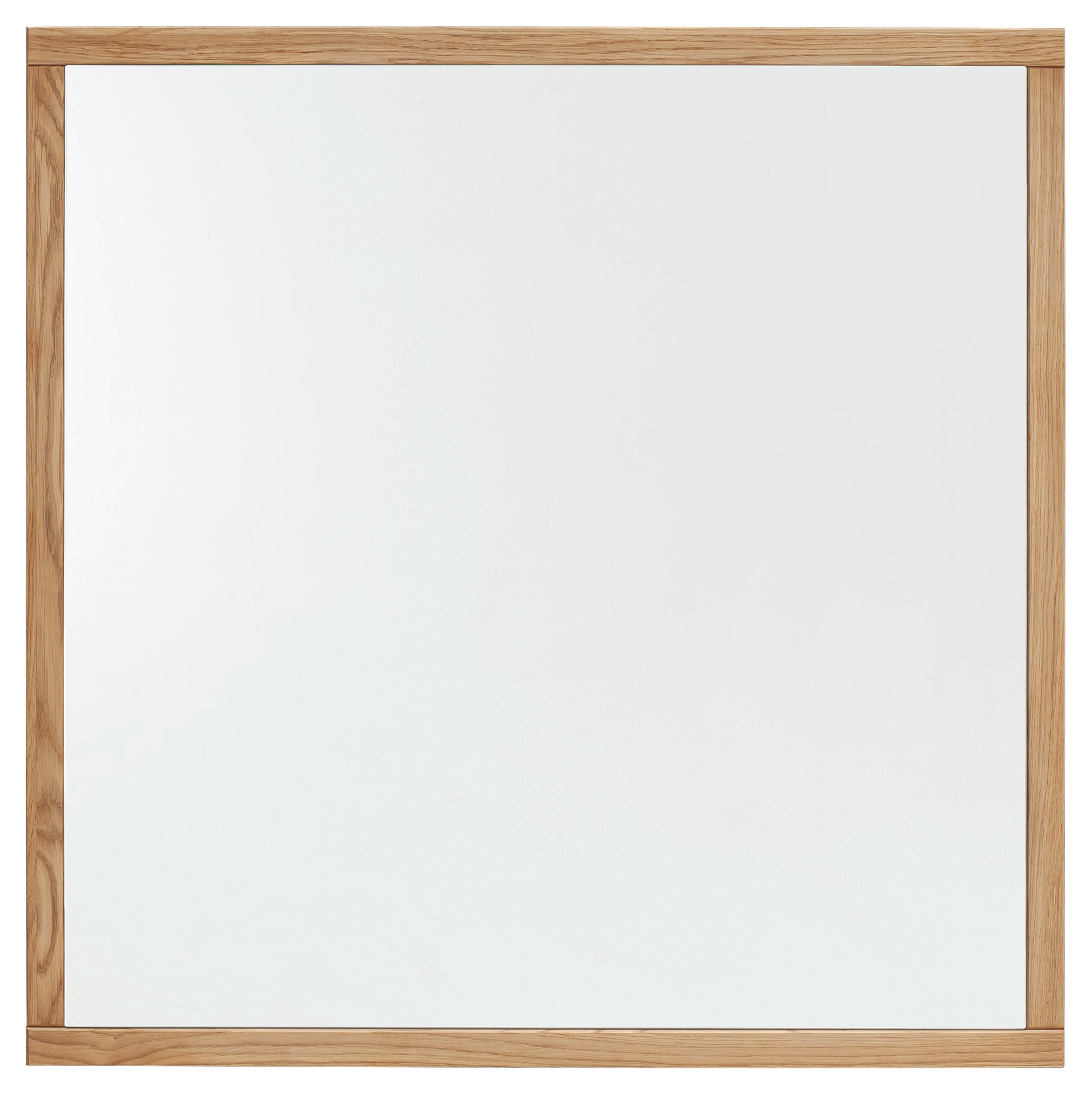 WANDSPIEGEL 79/79/2 cm    in quadratisch  - Wildeiche, Natur, Glas/Holz (79/79/2cm) - Linea Natura