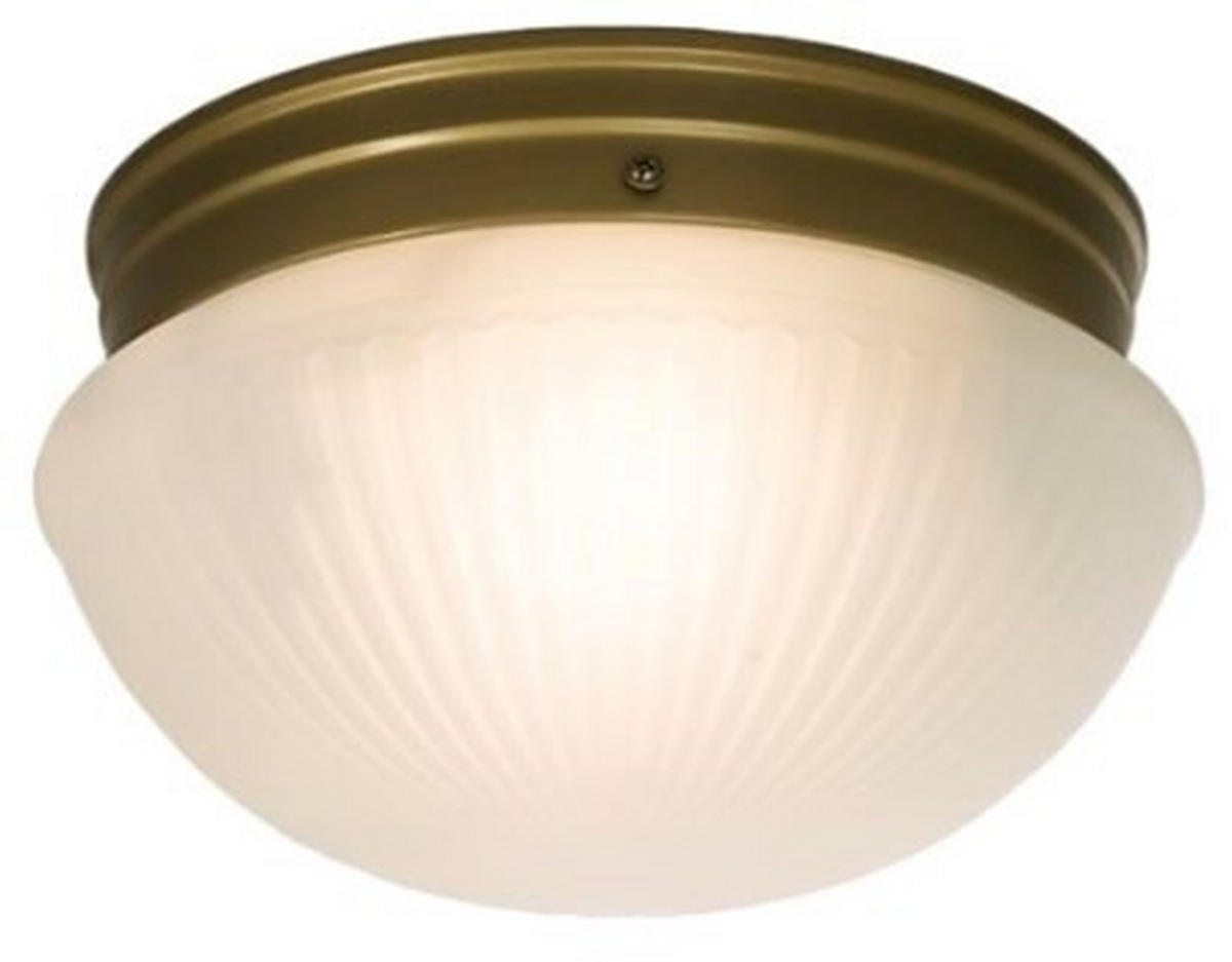 TAKLAMPA 24/14,5 cm  - vit/brun, Klassisk, metall/glas (24/14,5cm)