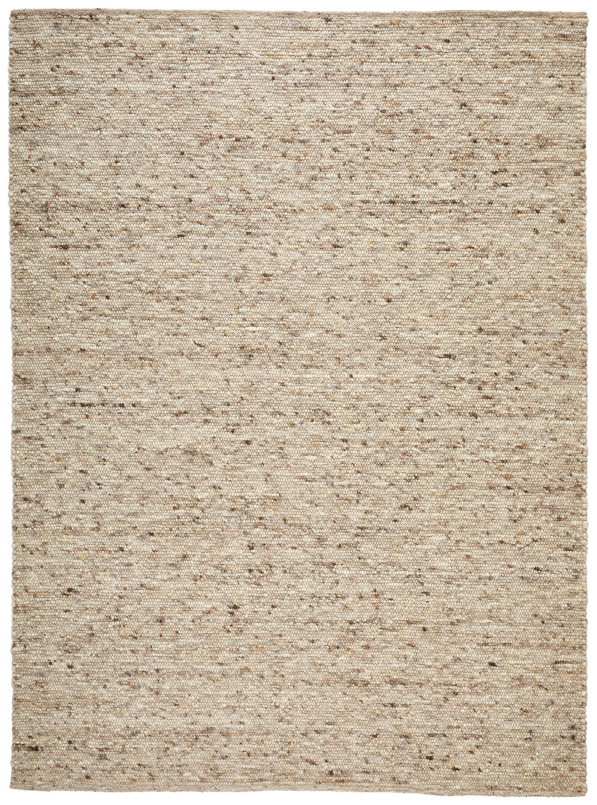 Linea Natura Handwebteppich Vieste Graubraun 60x110 cm