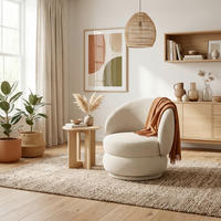 SESSEL in Chenille Beige  - Beige, MODERN, Textil (82/80/82cm) - Livetastic