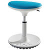 BÜROHOCKER   Blau, Weiss  - Blau/Weiss, Design, Kunststoff/Textil (38/48/27,5cm) - Paidi