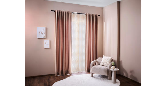 FERTIGVORHANG  blickdicht   140/260 cm  - Braun, Design, Textil (140/260cm) - Dieter Knoll