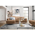 ECKSOFA in Webstoff Braun  - Chromfarben/Braun, Design, Textil/Metall (187/260cm) - Xora