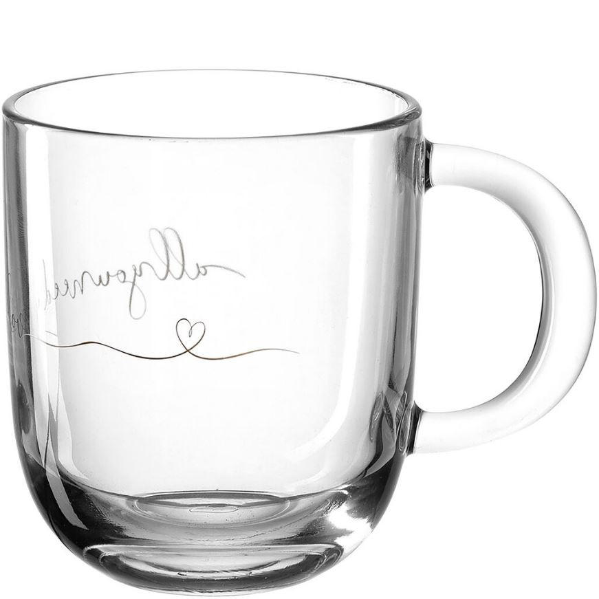 TASSE 400 ml - Klar/Goldfarben, Basics, Glas (14/15/8,7cm) - Leonardo