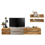 WOHNWAND  in Taupe, Wildeiche  310/181/43 cm  - Taupe/Wildeiche, Design, Holz/Holzwerkstoff (310/181/43cm) - Novel