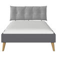 BETT 140/200 cm  in Grau  - Wildeiche/Grau, Design, Holz/Holzwerkstoff (140/200cm) - Carryhome