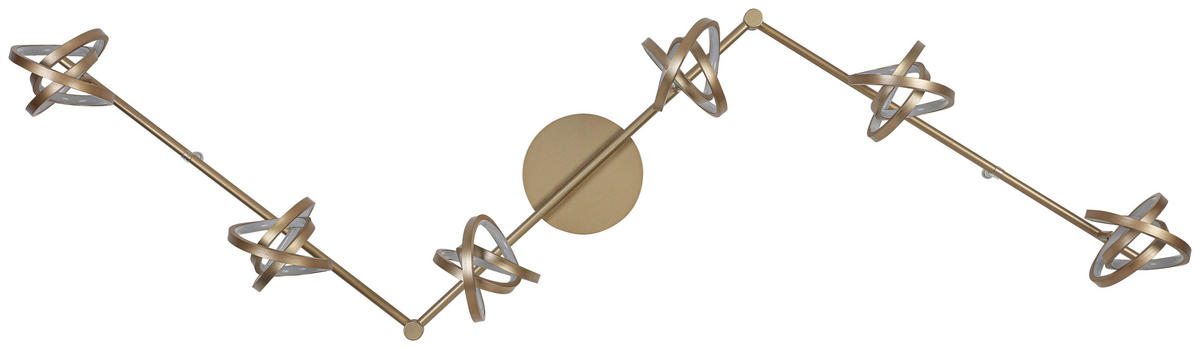 DECKENLEUCHTE 180/14/23,2 cm   - Weiß/Cappuccino, Trend, Kunststoff/Metall (180/14/23,2cm) - Novel