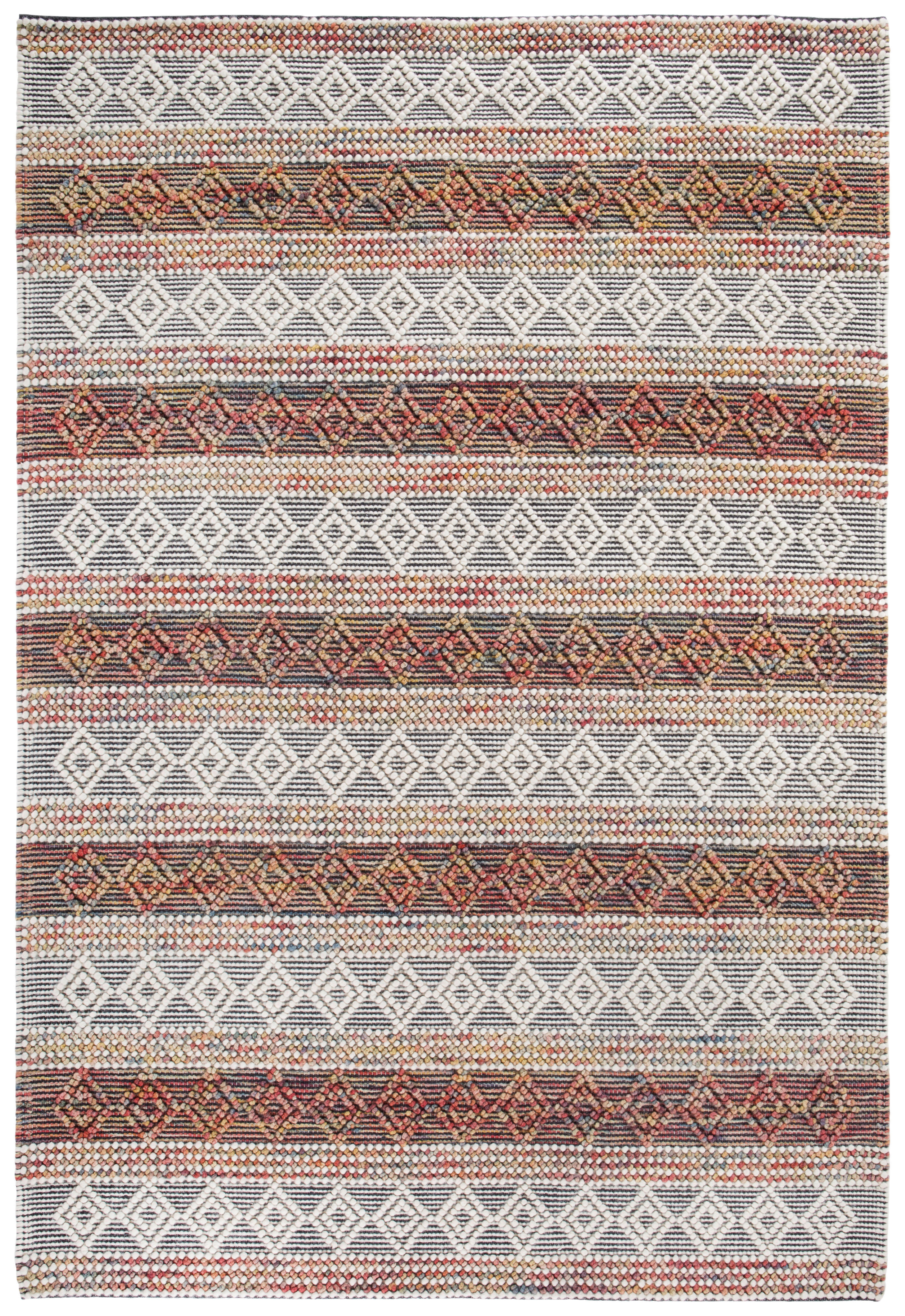 WOLLTEPPICH - Multicolor/Creme, Design, Naturmaterialien/Textil (70/140cm) - Linea Natura