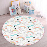 KINDERTEPPICH 150/150 cm Multicolor rund  - Multicolor, Basics, Textil (150/150cm)