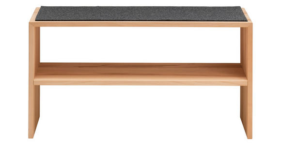 GARDEROBENBANK  in 88/46/37 cm  - Buchefarben, MODERN, Holz (88/46/37cm) - Linea Natura