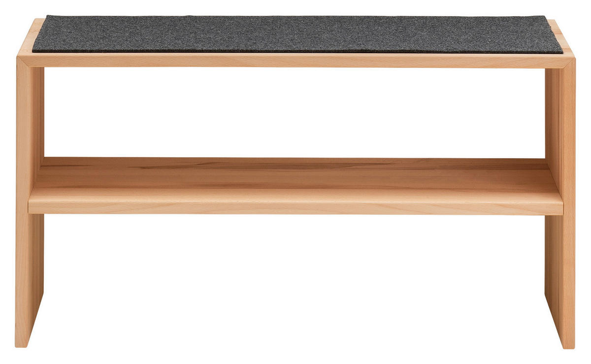 GARDEROBENBANK  in 88/46/37 cm  - Buchefarben, MODERN, Holz (88/46/37cm) - Linea Natura