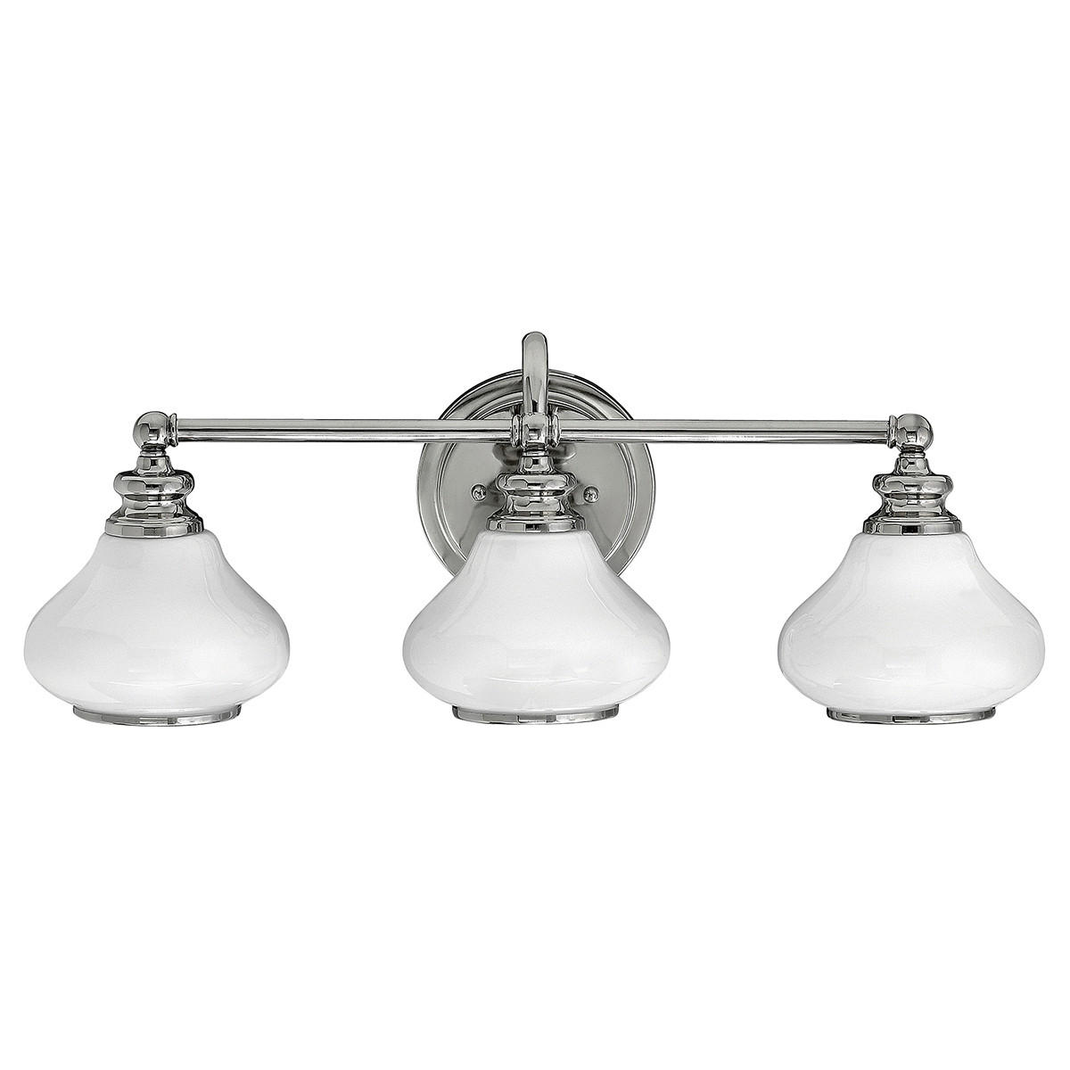 VÄGGLAMPA FÖR BADRUM Elstead Ainsley 61/20,6/23,1 cm   - kromfärg, Klassisk, metall/glas (61/20,6/23,1cm) - Elstead Lighting