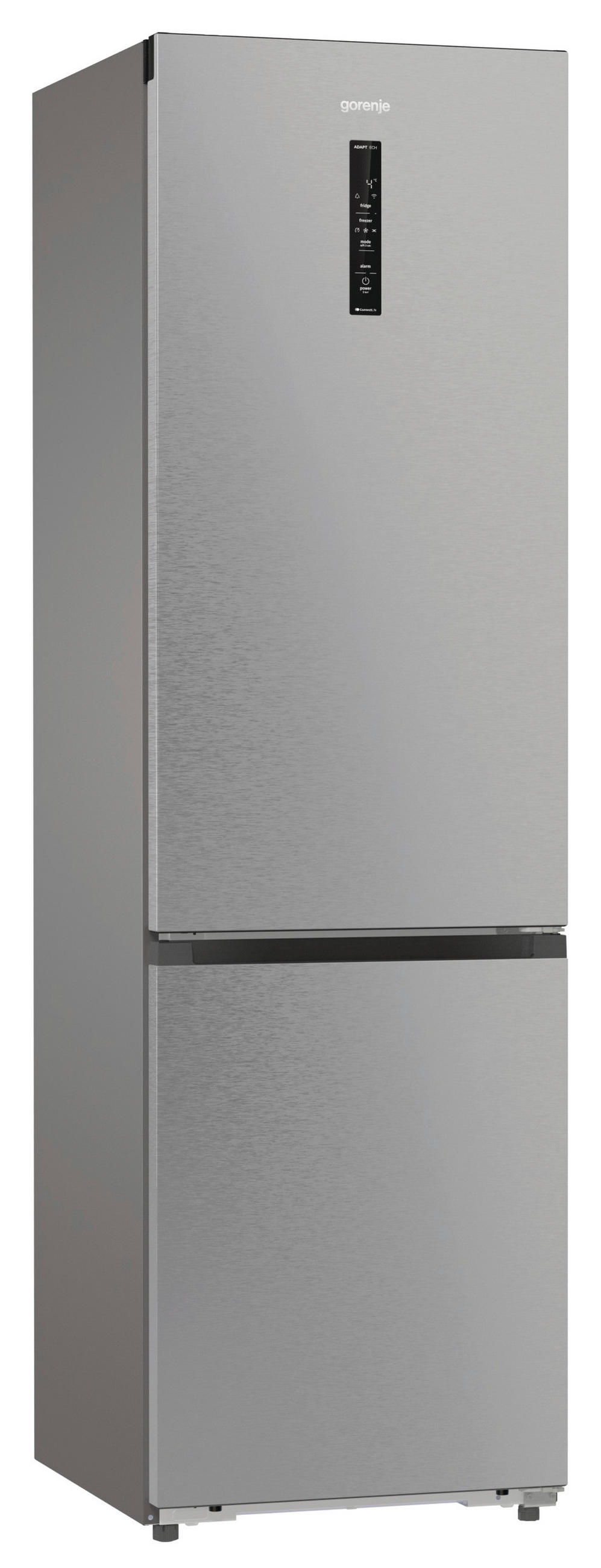 KÜHL-GEFRIER-KOMBINATION NRB620C61X4WFE  - Edelstahlfarben, Basics, Glas/Kunststoff (59,5/203/65,8cm) - Gorenje