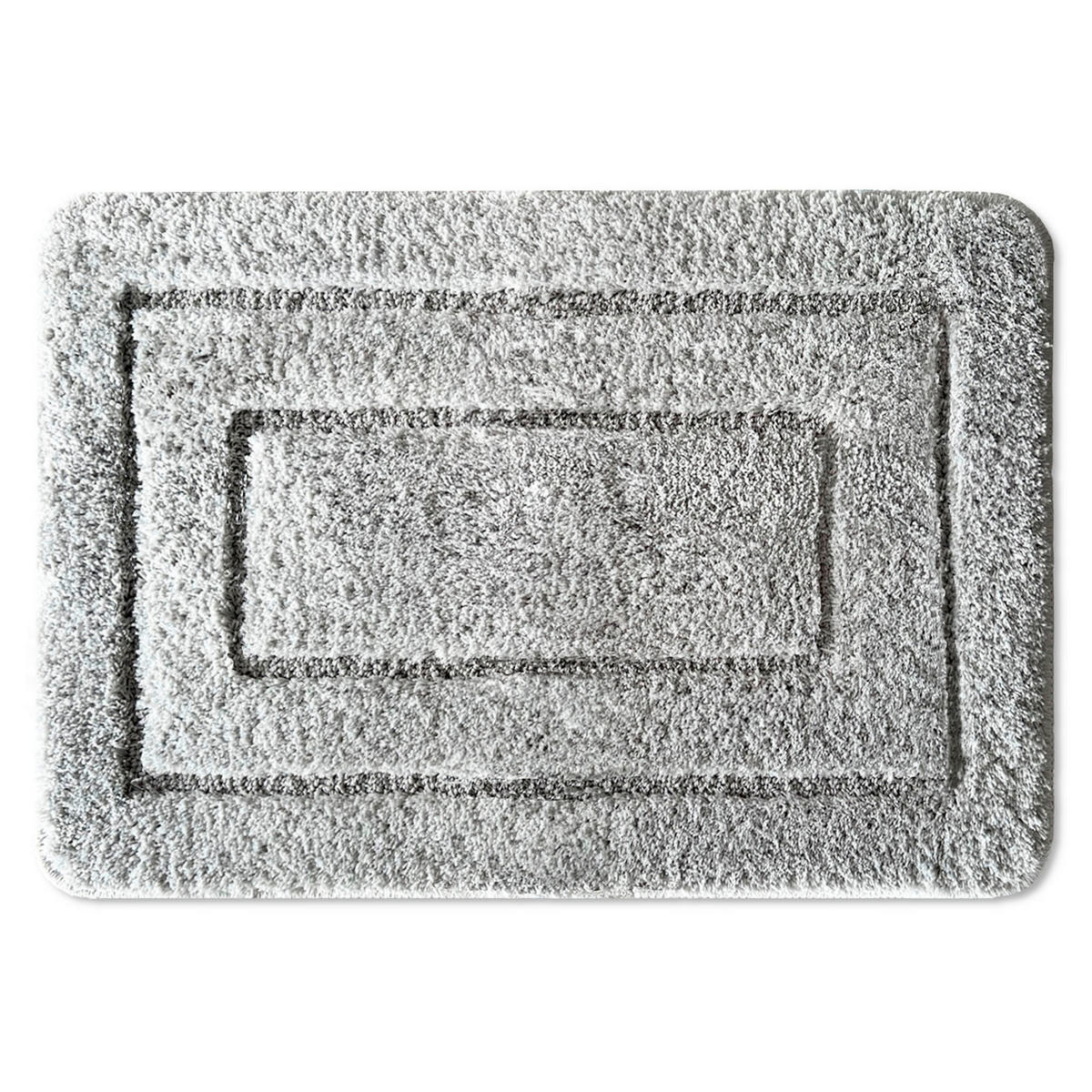 BADEMATTE Atlantis Silberfarben 60/100 cm  - Silberfarben, Basics, Kunststoff/Textil (60/100cm) - Floordirekt