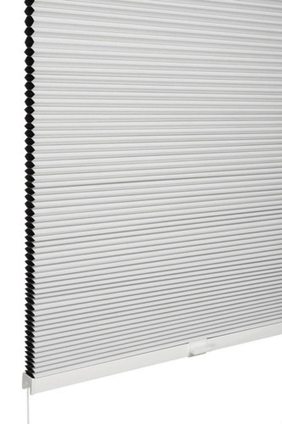 WABENPLISSEE  black-out (lichtundurchlässig)  80/220 cm    - Weiß, Basics, Textil (80/220cm) - Schöner Wohnen