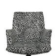 ARMLEHNSTUHL  Stoffauswahl, Sitzfläche 360° drehbar, automatische Rückholfunktion Jacquard  Schwarz, Weiß  - Schwarz/Weiß, Design, Textil/Metall (59/89.5/63cm) - Novel