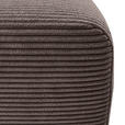 ECKSOFA Braun Cord Rückenkissen, Bettkasten, Schlaffunktion, Rücken echt, Liegefläche im Originalstoff  - Schwarz/Braun, KONVENTIONELL, Kunststoff/Textil (217/146cm) - Carryhome
