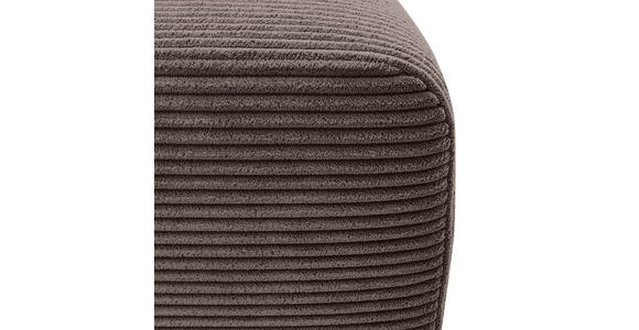 ECKSOFA Braun Cord Rückenkissen, Bettkasten, Schlaffunktion, Rücken echt, Liegefläche im Originalstoff  - Schwarz/Braun, KONVENTIONELL, Kunststoff/Textil (217/146cm) - Carryhome
