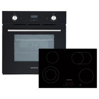 BACKOFENSET ASET6007700  - Schwarz, Trend, Glas/Metall (59,5/64/55cm) - Respekta