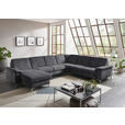WOHNLANDSCHAFT in Chenille Dunkelgrau  - Dunkelgrau/Alufarben, Design, Textil/Metall (170/333/265cm) - Dieter Knoll