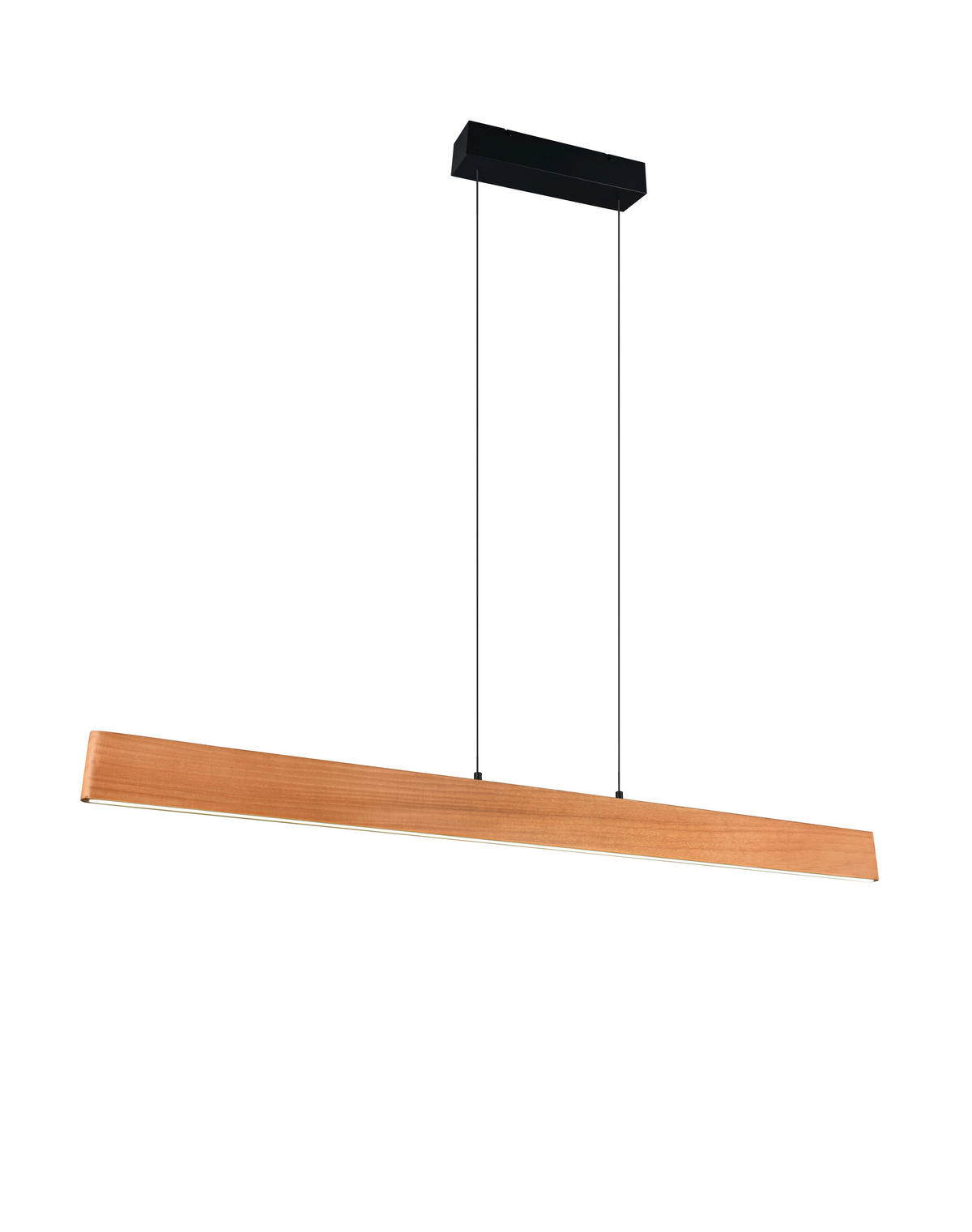 LED-HÄNGELEUCHTE EDGEWOOD 150,00/60-150/9 cm   - Schwarz/Naturfarben, Natur, Holz/Metall (150,00/60-150/9cm) - Trio Leuchten