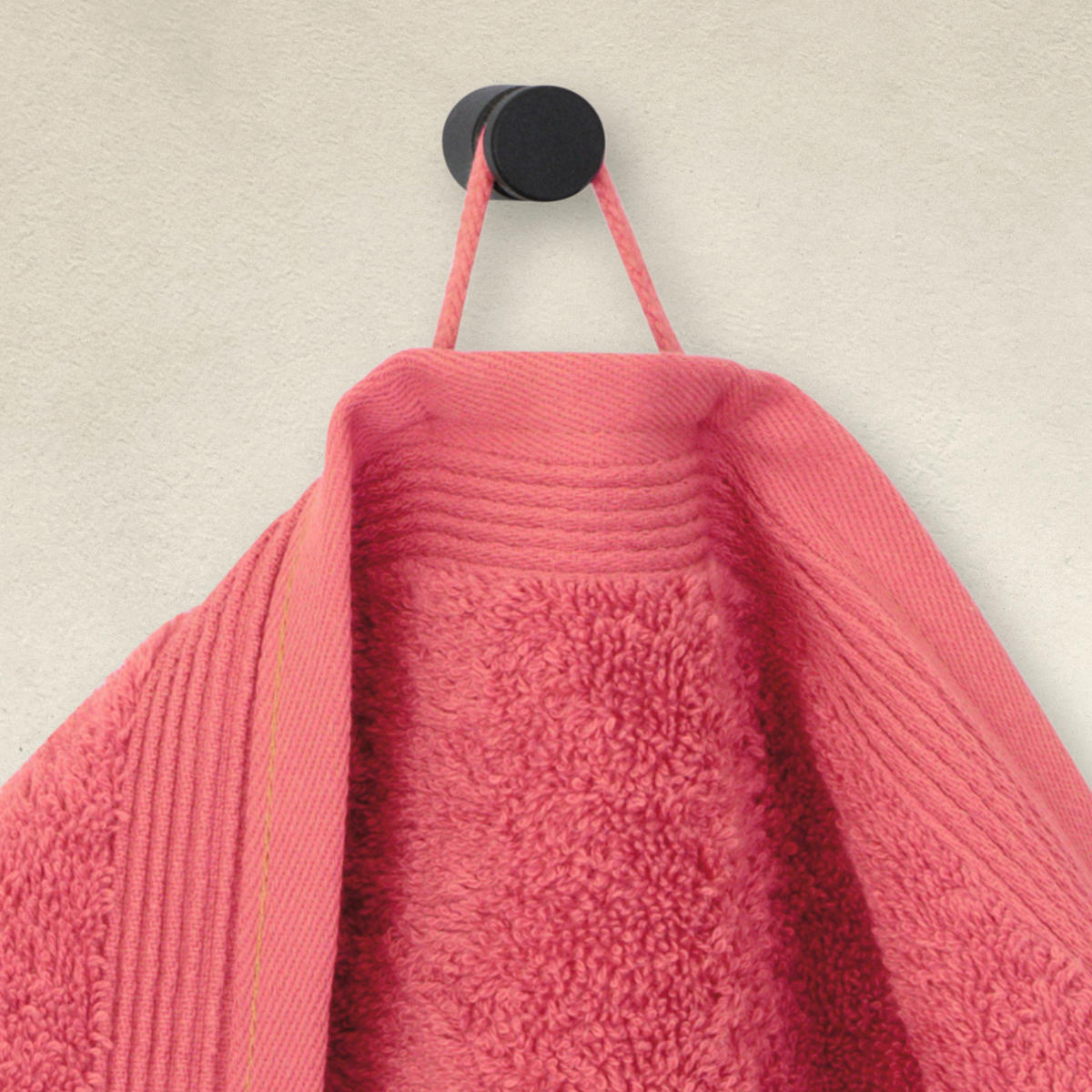 HANDTUCH Superwuschel Koralle  - Koralle, Basics, Textil (50/100cm) - Moeve
