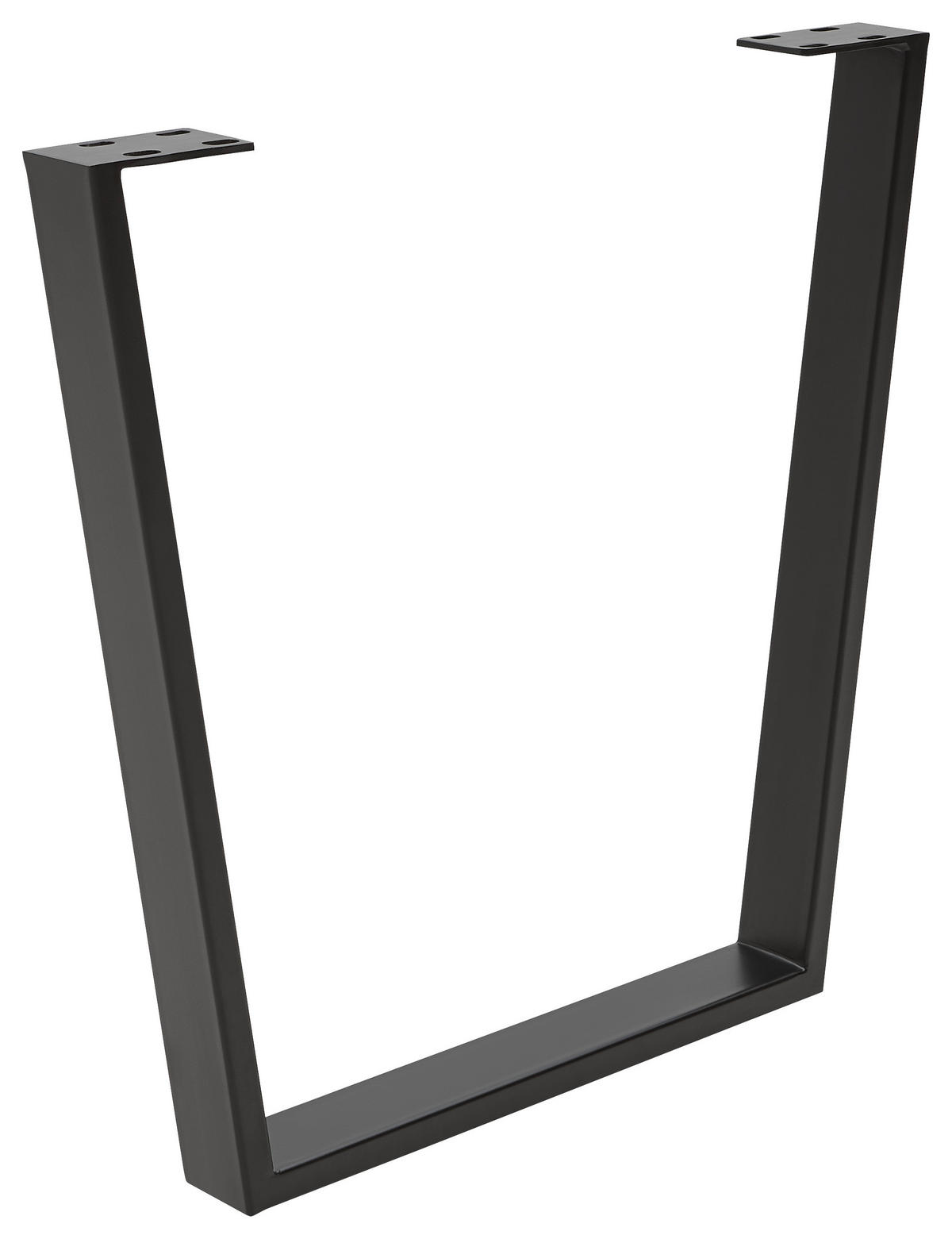 TISCHGESTELL Schwarz  - Schwarz, Design, Metall (78/7,5/72cm) - Valdera